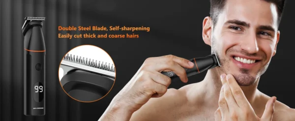 MAXGROOM 4 in 1 Body Hair Trimmer Kit for Men Pubic Hair Shaver Nose Beard Trimmer Electric IPX6 Waterproof Groin Shaver for Man - Image 12
