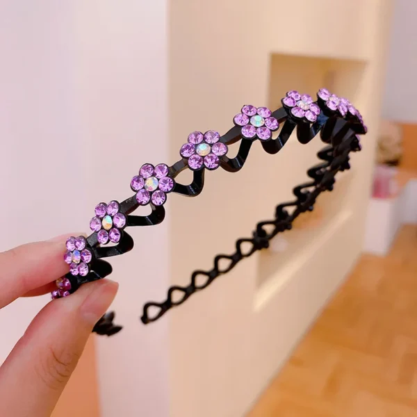 Fashion Pearl Non-Slip Rhinestone Hairbands Elastic Flower Women Hair Hoop Bands Headband Bezel Girls Hair Accessories Headdress - Image 21