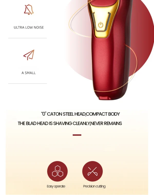 Powerful Professional Hair Trimmer Men 0 MM T Blade Electric Clipper Rechargeable Barber Haircut Machine Beard Trimmer Shaver - Image 16