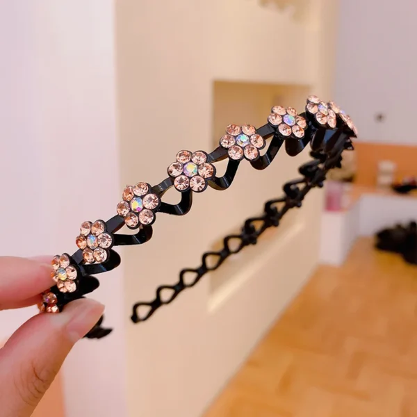 Fashion Pearl Non-Slip Rhinestone Hairbands Elastic Flower Women Hair Hoop Bands Headband Bezel Girls Hair Accessories Headdress - Image 23