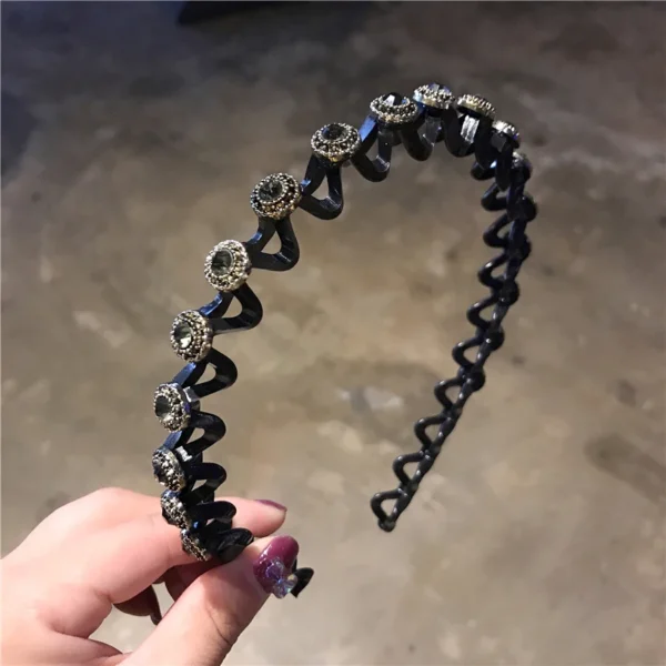 Fashion Pearl Non-Slip Rhinestone Hairbands Elastic Flower Women Hair Hoop Bands Headband Bezel Girls Hair Accessories Headdress - Image 38