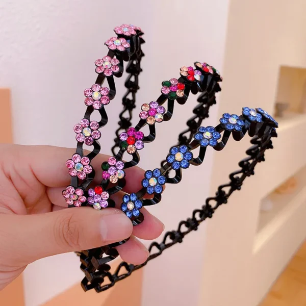 Fashion Pearl Non-Slip Rhinestone Hairbands Elastic Flower Women Hair Hoop Bands Headband Bezel Girls Hair Accessories Headdress - Image 45