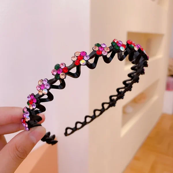 Fashion Pearl Non-Slip Rhinestone Hairbands Elastic Flower Women Hair Hoop Bands Headband Bezel Girls Hair Accessories Headdress - Image 19