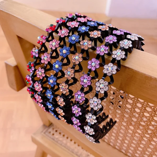 Fashion Pearl Non-Slip Rhinestone Hairbands Elastic Flower Women Hair Hoop Bands Headband Bezel Girls Hair Accessories Headdress - Image 44