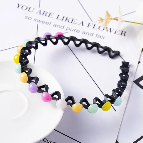 Fashion Pearl Non-Slip Rhinestone Hairbands Elastic Flower Women Hair Hoop Bands Headband Bezel Girls Hair Accessories Headdress - Image 37
