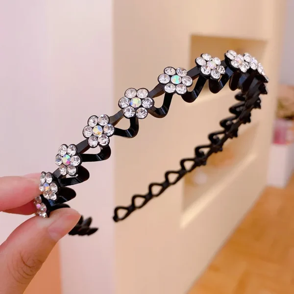 Fashion Pearl Non-Slip Rhinestone Hairbands Elastic Flower Women Hair Hoop Bands Headband Bezel Girls Hair Accessories Headdress - Image 17