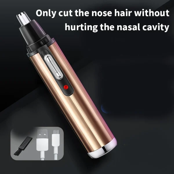 Houselin Nose Hair Trimmer 3-in-1 Multifunction, Painless Electric Shaver Beauty Kit for Wet and Dry Use of Ear Beard Face - Image 14