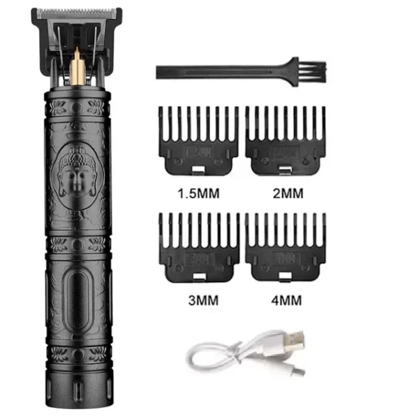 Vintage USB Charging Electric Hair Trimmer Portable Barber Clipper Professional Haircut Machine for Men - Boyfriend Gift - Image 17
