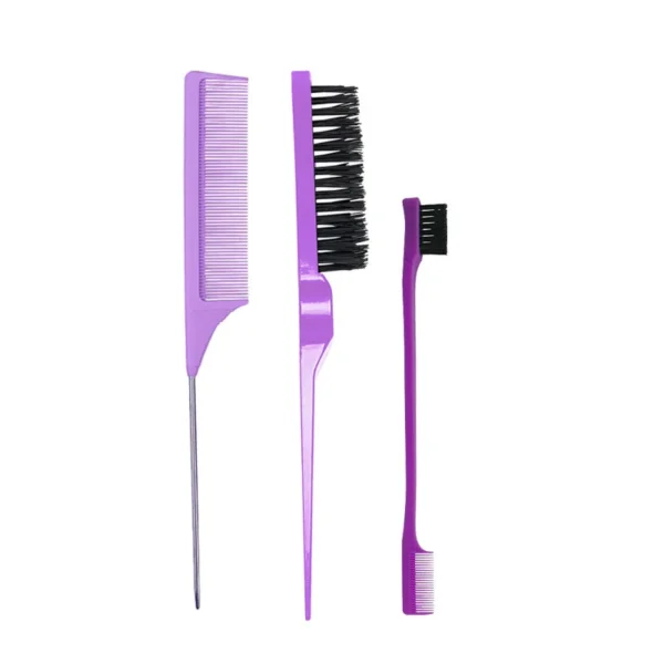 3pcs/lot Double Sided Edge Control Hair Comb Hair Styling Hair Brush Accessories New Brush Comb Styling Partition Comb - Image 4