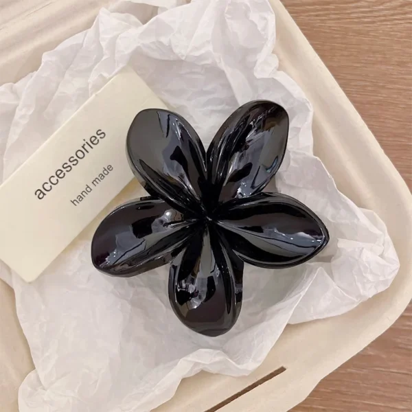Korean Hawaiian Gradient Flower Hair Claw Clip For Women Girl Fashion Plastic Non Slip Hold Hairpin Barrette Hair Accessories - Image 7