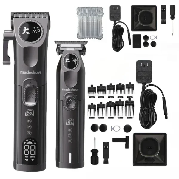 M8F MADESHOW Hair Clippers for Men,Barber Clippers Set,Mens Cordless wireless Hair Clipper for Barbers Haircut Kit Fade - Image 8