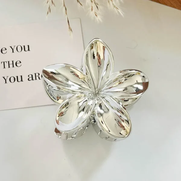 Korean Hawaiian Gradient Flower Hair Claw Clip For Women Girl Fashion Plastic Non Slip Hold Hairpin Barrette Hair Accessories - Image 11