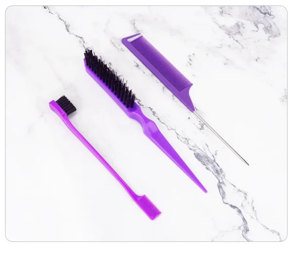 3pcs/lot Double Sided Edge Control Hair Comb Hair Styling Hair Brush Accessories New Brush Comb Styling Partition Comb - Image 15