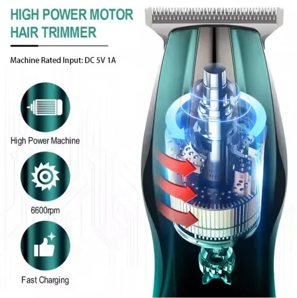 GREENLYCA Professional Cordless Hair Clipper Fast Charging Rechargeable Barber Trimmer For Men Styling Grooming Tool - Image 10