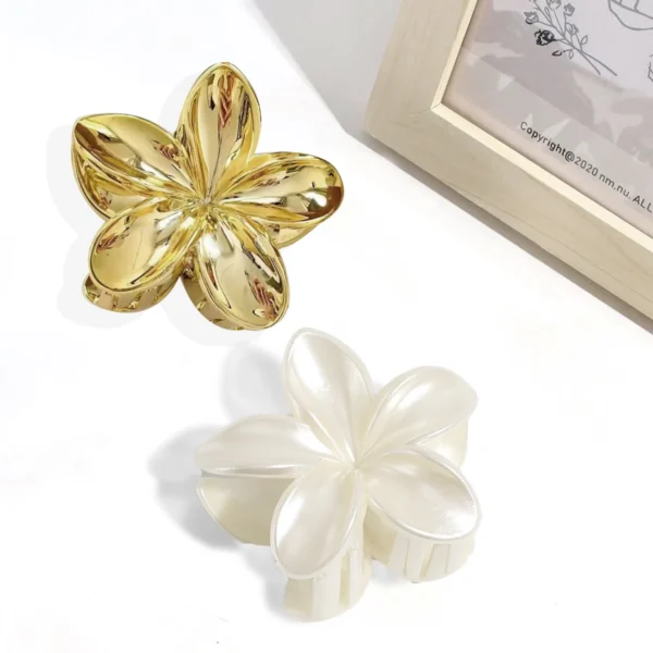 Korean Hawaiian Gradient Flower Hair Claw Clip For Women Girl Fashion Plastic Non Slip Hold Hairpin Barrette Hair Accessories - Image 33