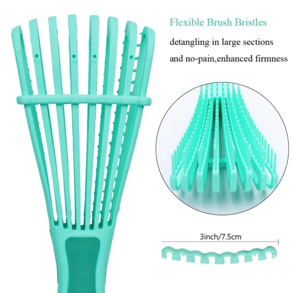 Hair Comb Detangling Brush Scalp Massage Hair Brush Detangler Brush for Curly Hair Thick Hair Octopus Hairbrush Women Men Salon - Image 16