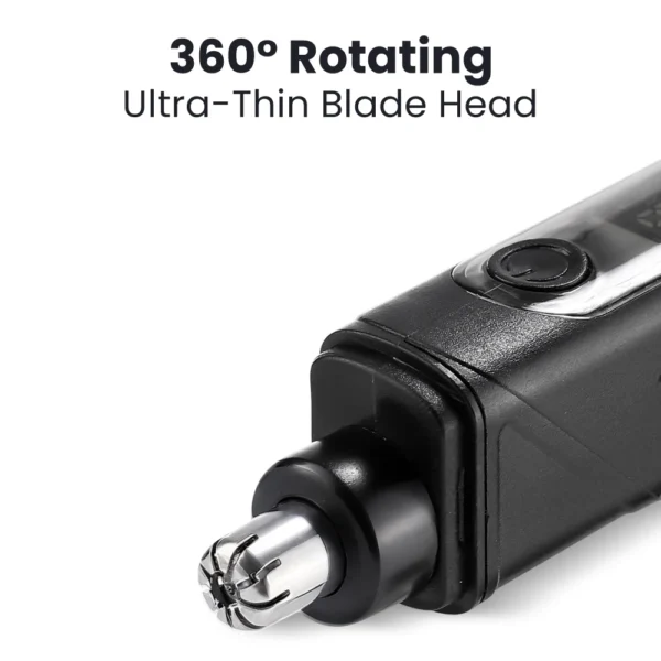 Electric Nose Hair Trimmer for Man Women Digital Display 360° Roating Machine Nose Ear Hair Remove Shaver Razor Detachable Blade - Image 2