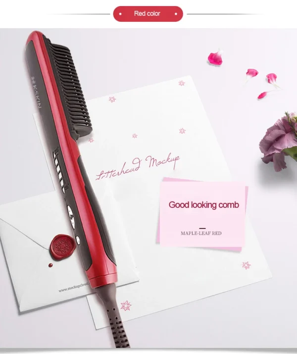 Multifunctional Hair Straightener Professional Quick Heated Electric Hot Comb Curler Hairstyle Brush Curling Iron Stying Tool - Image 15