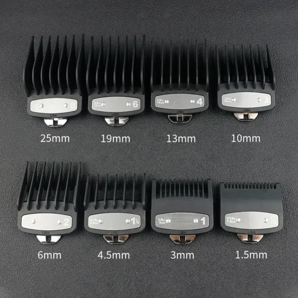 8pcs/set Professional Barber Hair Clipper Guide Combs For Wahl Trimmer Attachment Hair Cutting Limited Comb Salon Haircut Tools - Image 9