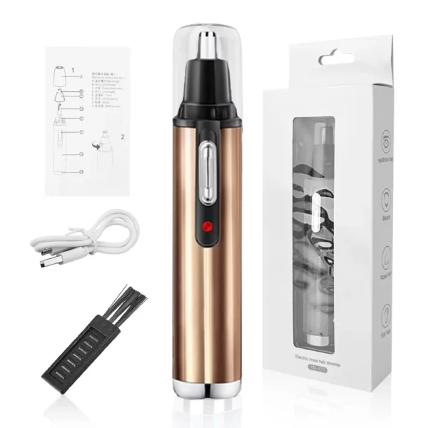 Houselin Nose Hair Trimmer 3-in-1 Multifunction, Painless Electric Shaver Beauty Kit for Wet and Dry Use of Ear Beard Face - Image 11