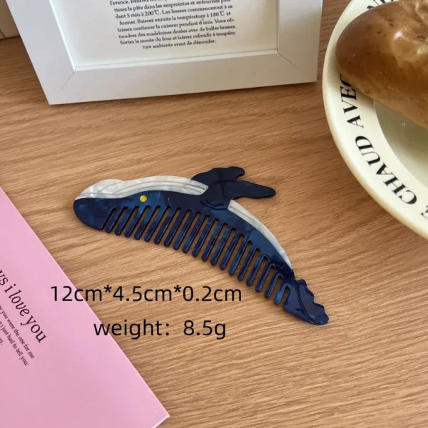 Pointed Tail Comb Tulip Acetate Comb Animal Puppy Makeup Comb Hair Accessories Wide Toothed Hairdressing Combs Household - Image 23