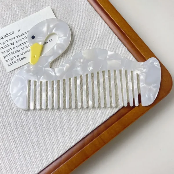 Pointed Tail Comb Tulip Acetate Comb Animal Puppy Makeup Comb Hair Accessories Wide Toothed Hairdressing Combs Household - Image 2