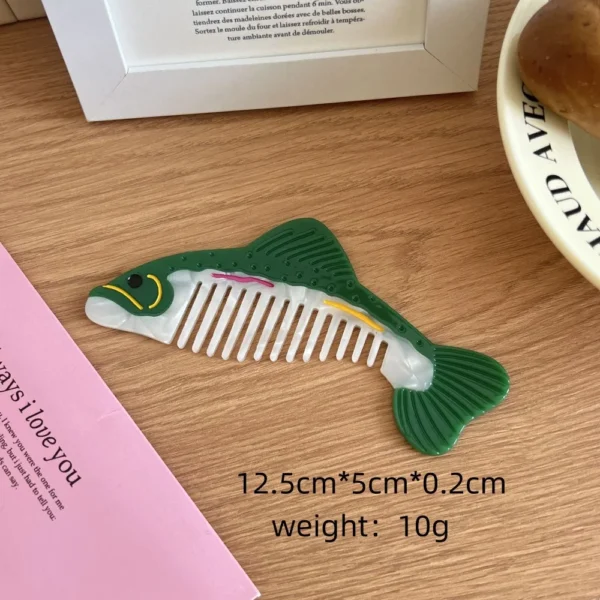 Pointed Tail Comb Tulip Acetate Comb Animal Puppy Makeup Comb Hair Accessories Wide Toothed Hairdressing Combs Household - Image 20