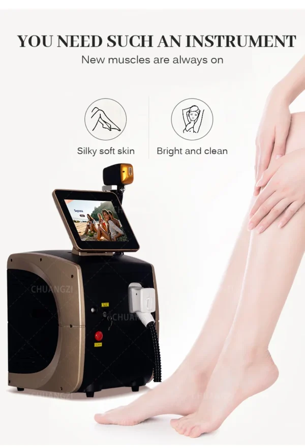 3000W Face 808nm Diode Laser Hair Removal Machine Alexandrit Permanent Painless Physical Underarm Body Care Depilation Equipment - Image 14