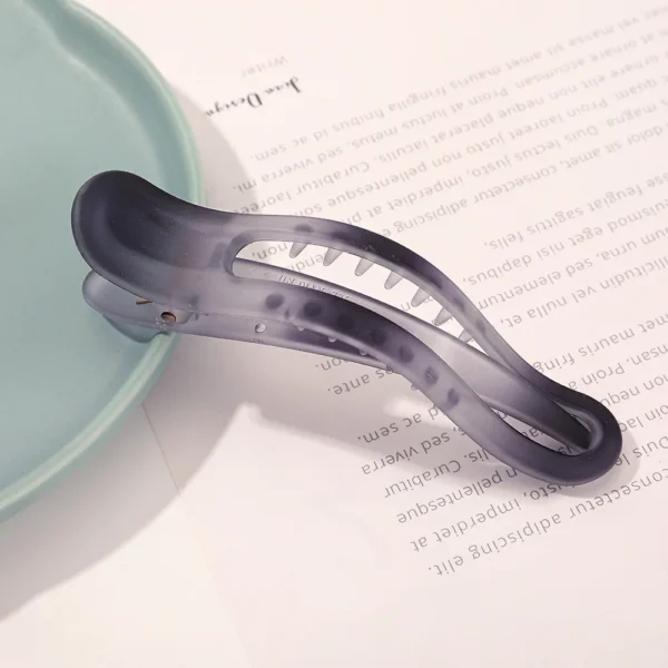 New Acrylic Matte Duckbill Hair Claws Barrettes Bow Solid Color Hair Clips Hair Accessories For Women Hairpin Ponytail Headwear - Image 12