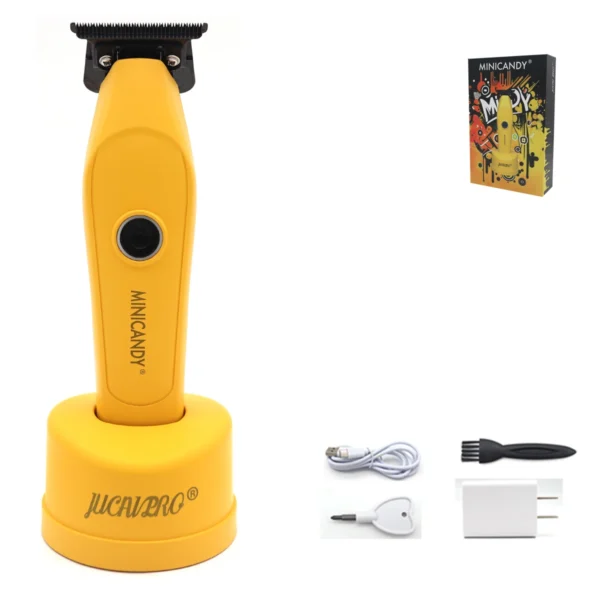JUCAI MINICANDY JC-08 Professional Men's Hair Clipper DLC Blade Brushless Motor with Base Charger Hair Trimmer Finishing Machine - Image 24