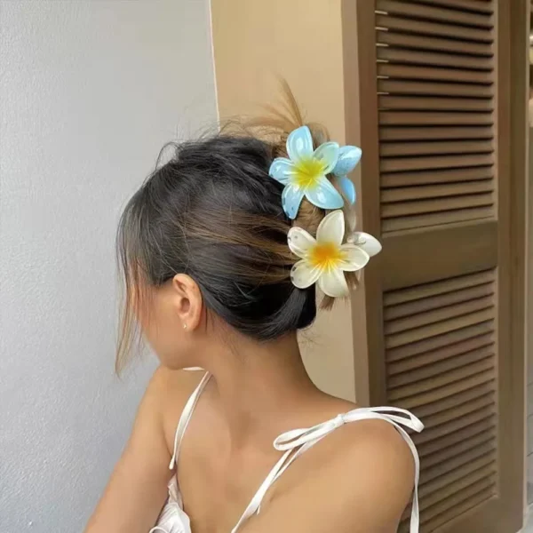New Hawaiian Gradient Hair Clips Women Flower Hair Claws Shark Hairpins Vacation Beach Style Hairpins Hair Accessories - Image 31