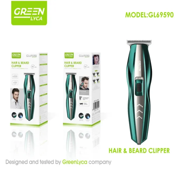 GREENLYCA Professional Cordless Hair Clipper Fast Charging Rechargeable Barber Trimmer For Men Styling Grooming Tool - Image 2