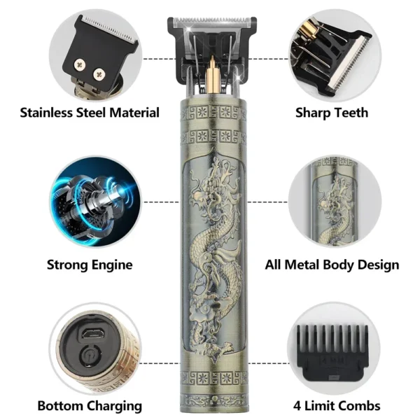 Professional Hair Cutting Machine Wireless Electric Hair Clipper Beard Shaver Men Hair Trimmer Barber For Men Haircut Style - Image 24