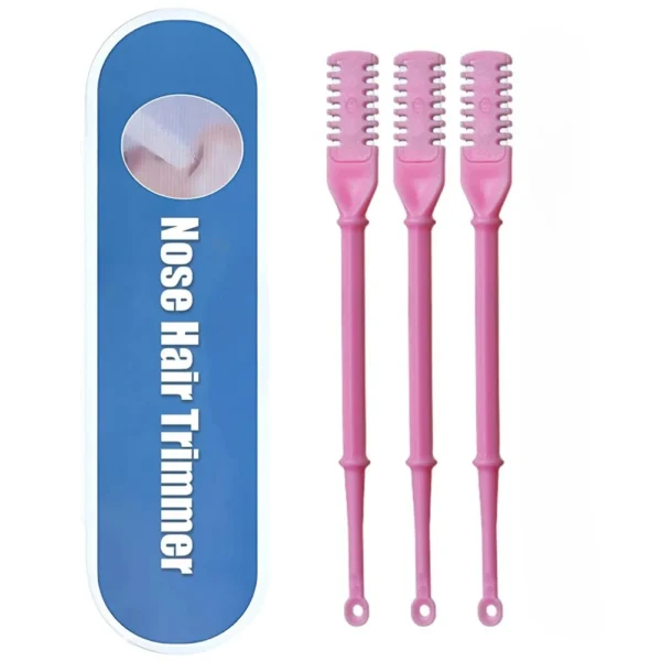 3pcs Double Nose Hair Scissors Nose Hair Trimmer Manual Nose Hair Removal Tool Double-sided Blade Hair Removal Accessories - Image 8