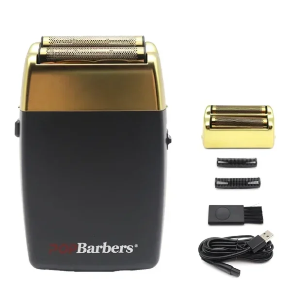 New 11000 RPM 7W Pop Barbers P620 Professional Electric Men's Beard Trimmer Double Foil Shaver Electric Shaver USB Hair Clipper - Image 11