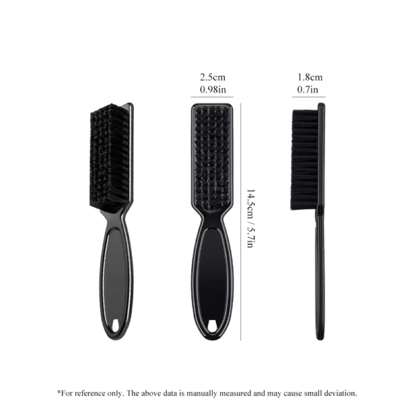 Barber Neck Duster Brush Sets Plastic Handle Hairdressing Soft Hair Cleaning Brush Head Shape Carving Cleaning Brush - Image 4
