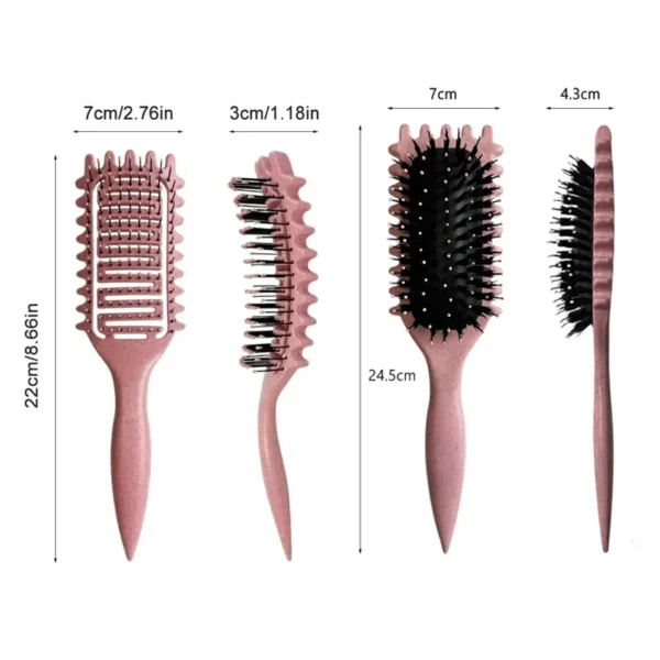 Curl Define Styling Brush brosse cheveux femme Detangling Hair Brush Tangled Hair Comb Shaping Defining Curl Barber Styling Tool - Image 2