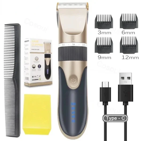 Hair Clipper Electric Barber Hair Trimmers For Men Adults Kids Cordless Rechargeable Hair Cutter Machine Professional - Image 8