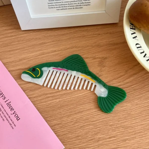Pointed Tail Comb Tulip Acetate Comb Animal Puppy Makeup Comb Hair Accessories Wide Toothed Hairdressing Combs Household - Image 45