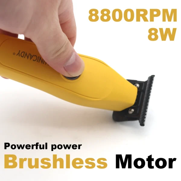 JUCAI MINICANDY JC-08 Professional Men's Hair Clipper DLC Blade Brushless Motor with Base Charger Hair Trimmer Finishing Machine - Image 3
