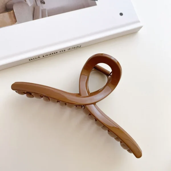Women Hair Claw Clips Korea Coffee Beige Acrylic Large Hair Claw Hairpin Geometric Barrettes Crab Girl Headwear Hair Accessories - Image 24