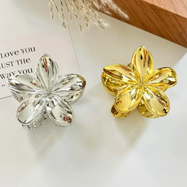 Korean Hawaiian Gradient Flower Hair Claw Clip For Women Girl Fashion Plastic Non Slip Hold Hairpin Barrette Hair Accessories - Image 20