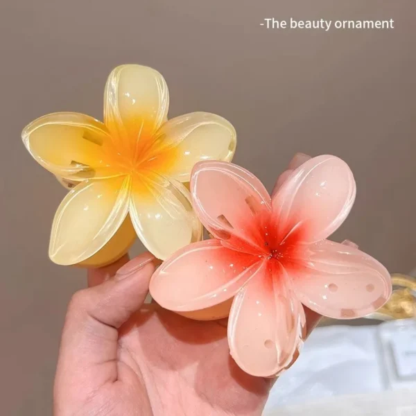 New Hawaiian Gradient Hair Clips Women Flower Hair Claws Shark Hairpins Vacation Beach Style Hairpins Hair Accessories - Image 11