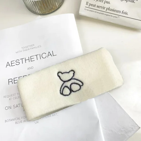 Autumn and winter high stretch knitted yoga headband face wash headband, hair tie outdoor warm headband - Image 15