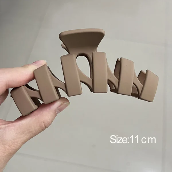 Women Hair Claw Clips Korea Coffee Beige Acrylic Large Hair Claw Hairpin Geometric Barrettes Crab Girl Headwear Hair Accessories - Image 39