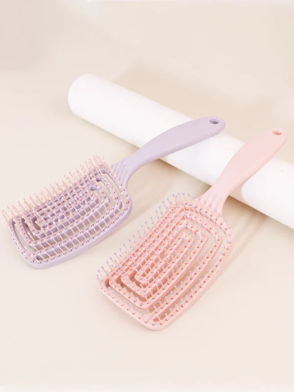 1PCS tangled hair brush, dual-purpose dry and wet, women's bent hair brush, long, thick, thin, and curly, for daily hair care - Image 7