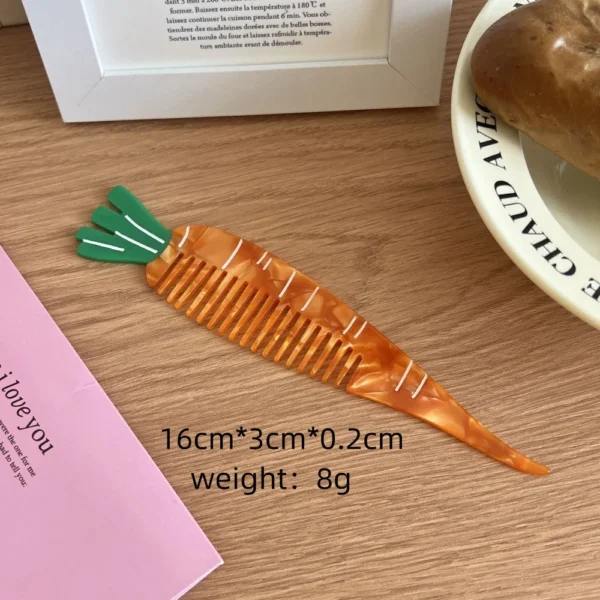 Pointed Tail Comb Tulip Acetate Comb Animal Puppy Makeup Comb Hair Accessories Wide Toothed Hairdressing Combs Household - Image 12