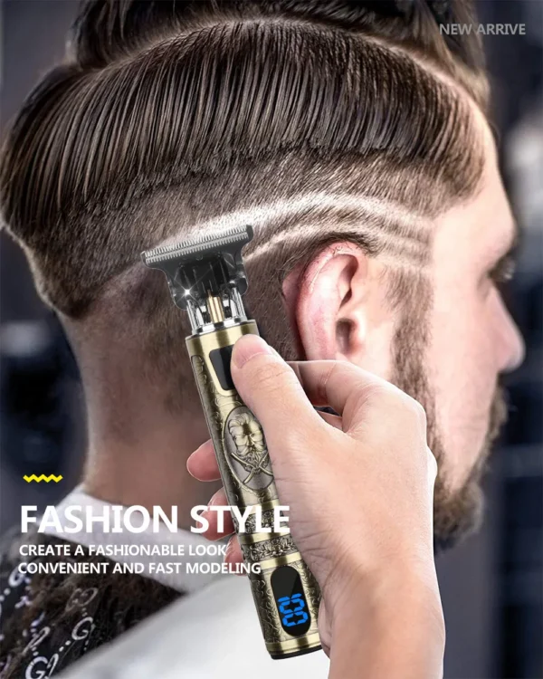 T9 LCD Electric Hairdresser Oil Shaving Head Electric Pusher Carving Electric Pusher Clipper Hair Precision Trimmer for Men Care - Image 30