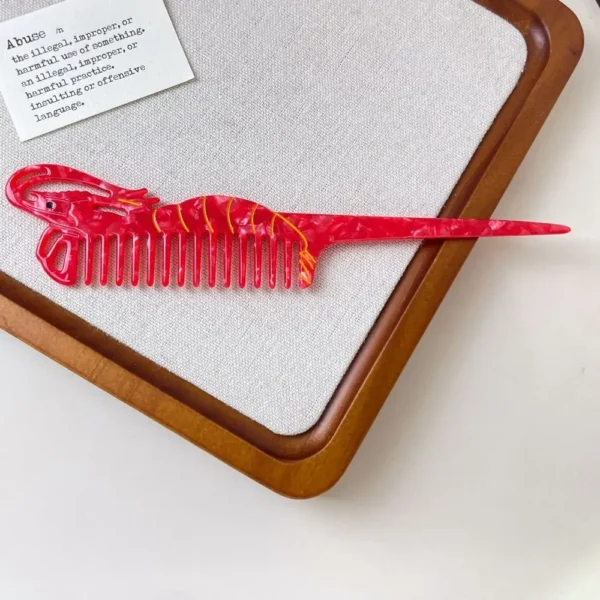 Pointed Tail Comb Tulip Acetate Comb Animal Puppy Makeup Comb Hair Accessories Wide Toothed Hairdressing Combs Household - Image 36