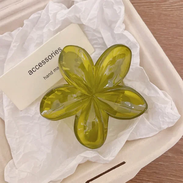 Korean Hawaiian Gradient Flower Hair Claw Clip For Women Girl Fashion Plastic Non Slip Hold Hairpin Barrette Hair Accessories - Image 14